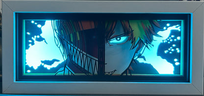 [MADE TO ORDER] Chainsaw Man - Denji Mask Light Box (Shipping Calculated At Checkout)