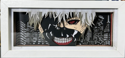 [MADE TO ORDER] Tokyo Ghoul- Kaneki Ken Mask Light Box (Shipping Calculated At Checkout)