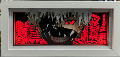 [MADE TO ORDER] Tokyo Ghoul- Kaneki Ken Mask Light Box (Shipping Calculated At Checkout)