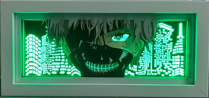 [MADE TO ORDER] Tokyo Ghoul- Kaneki Ken Mask Light Box (Shipping Calculated At Checkout)