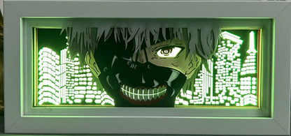 [MADE TO ORDER] Tokyo Ghoul- Kaneki Ken Mask Light Box (Shipping Calculated At Checkout)