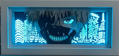 [MADE TO ORDER] Tokyo Ghoul- Kaneki Ken Mask Light Box (Shipping Calculated At Checkout)