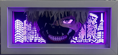[MADE TO ORDER] Tokyo Ghoul- Kaneki Ken Mask Light Box (Shipping Calculated At Checkout)