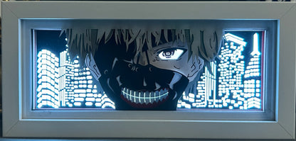 [MADE TO ORDER] Tokyo Ghoul- Kaneki Ken Mask Light Box (Shipping Calculated At Checkout)