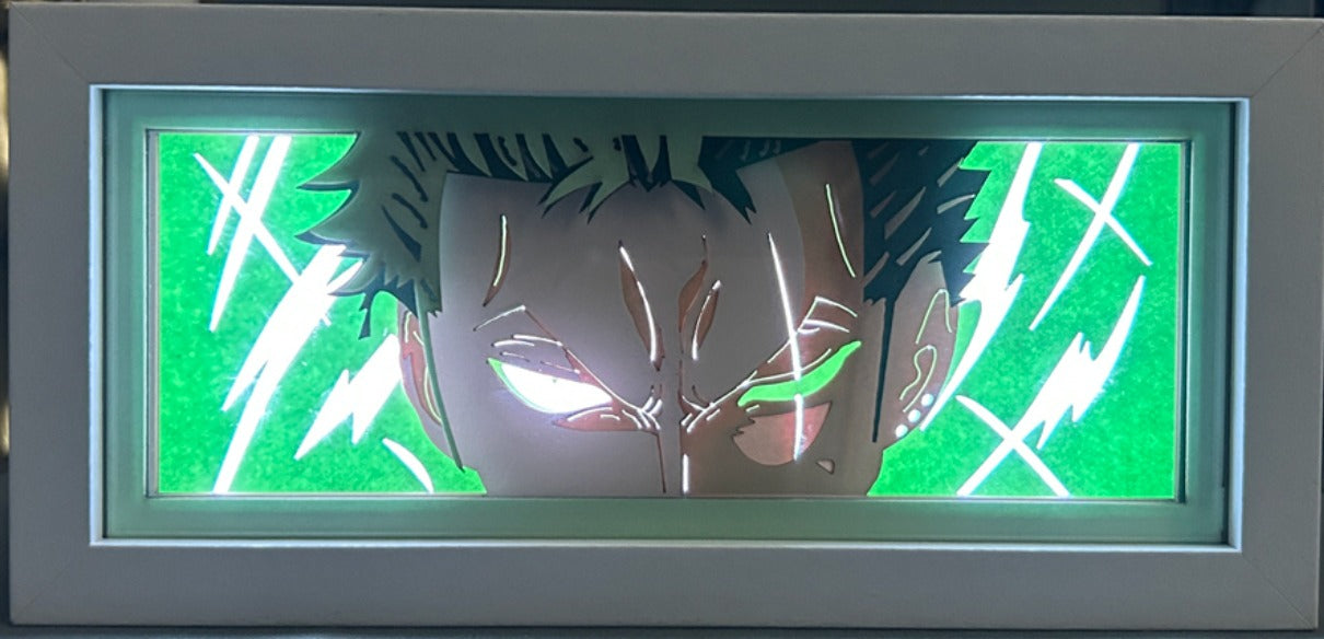 One Piece - Zoro Light Box (Shipping Calculated At Checkout)