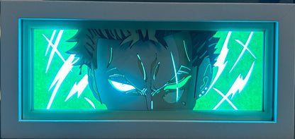 [MADE TO ORDER]One Piece - Zoro Light Box (Shipping Calculated At Checkout)