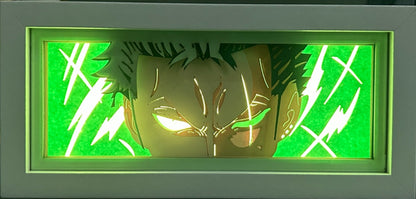 [MADE TO ORDER]One Piece - Zoro Light Box (Shipping Calculated At Checkout)