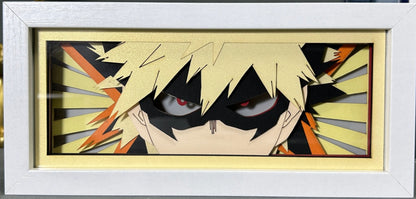 [MADE TO ORDER] My Hero Academia - Bakugo Light Box (Shipping Calculated At Checkout)