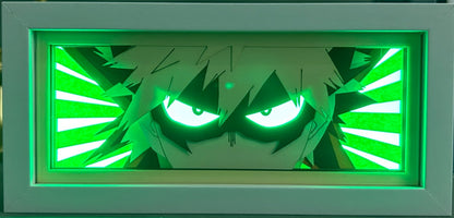 [MADE TO ORDER] My Hero Academia - Bakugo Light Box (Shipping Calculated At Checkout)
