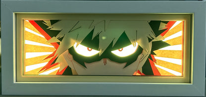 [MADE TO ORDER] My Hero Academia - Bakugo Light Box (Shipping Calculated At Checkout)