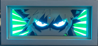 [MADE TO ORDER] My Hero Academia - Bakugo Light Box (Shipping Calculated At Checkout)
