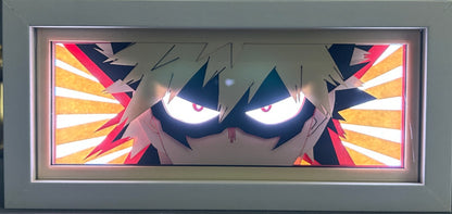 [MADE TO ORDER] My Hero Academia - Bakugo Light Box (Shipping Calculated At Checkout)