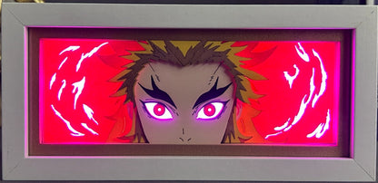 [MADE TO ORDER] Demon Slayer - Rengoku Light Box (Shipping Calculated At Checkout)