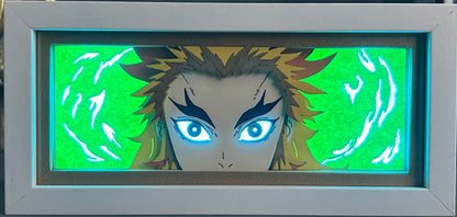[MADE TO ORDER] Demon Slayer - Rengoku Light Box (Shipping Calculated At Checkout)