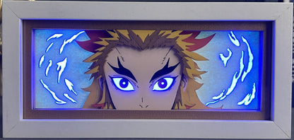 [MADE TO ORDER] Demon Slayer - Rengoku Light Box (Shipping Calculated At Checkout)