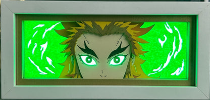 [MADE TO ORDER] Demon Slayer - Rengoku Light Box (Shipping Calculated At Checkout)