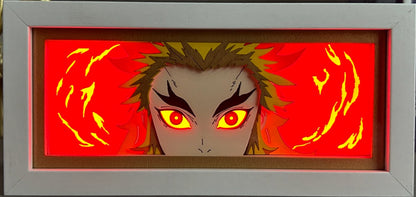 [MADE TO ORDER] Demon Slayer - Rengoku Light Box (Shipping Calculated At Checkout)