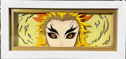 [MADE TO ORDER] Demon Slayer - Rengoku Light Box (Shipping Calculated At Checkout)