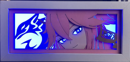 [MADE TO ORDER] Genshin Impact - Yae Miko Light Box (Shipping Calculated At Checkout)
