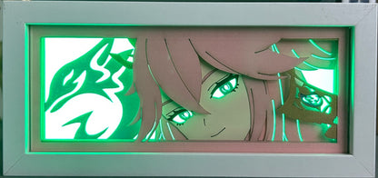 [MADE TO ORDER] Genshin Impact - Yae Miko Light Box (Shipping Calculated At Checkout)