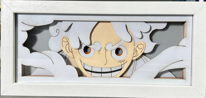 [MADE TO ORDER] One Piece - Gear 5 Nika Luffy Light Box (Shipping Calculated At Checkout)