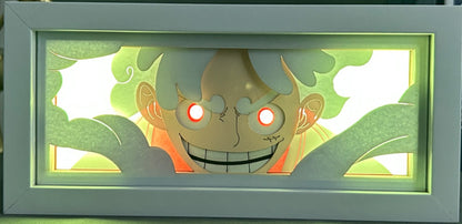 [MADE TO ORDER] One Piece - Gear 5 Nika Luffy Light Box (Shipping Calculated At Checkout)