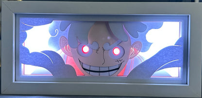[MADE TO ORDER] One Piece - Gear 5 Nika Luffy Light Box (Shipping Calculated At Checkout)