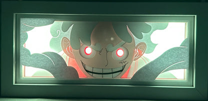 [MADE TO ORDER] One Piece - Gear 5 Nika Luffy Light Box (Shipping Calculated At Checkout)