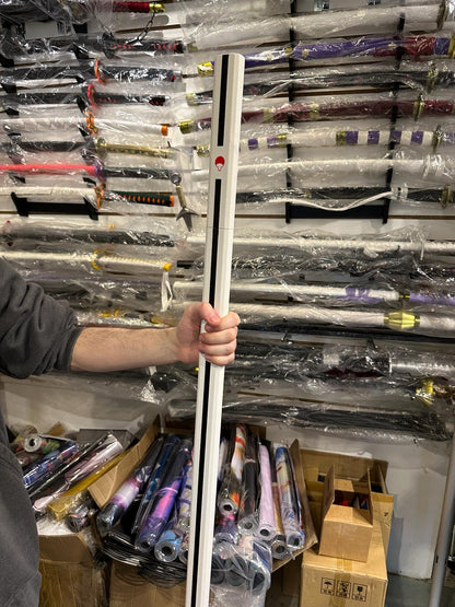 Naruto - Sasuke White Grasscutter Metal Sword (Price Does Not Include Shipping - Please Read Description)