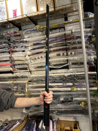 Naruto - Sasuke Black Grasscutter Metal Sword (Price Does Not Include Shipping - Please Read Description)