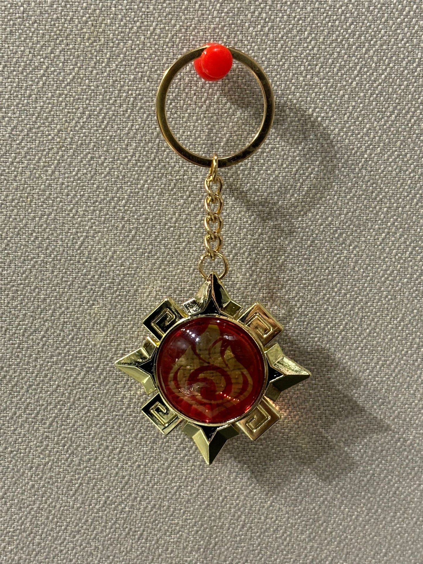 Genshin Impact - Pyro Natlan Vision Metal Keychain