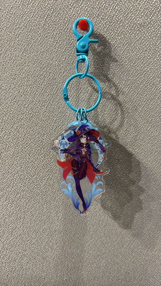 Genshin Impact -  Mona Acrylic 3 Piece Keychain