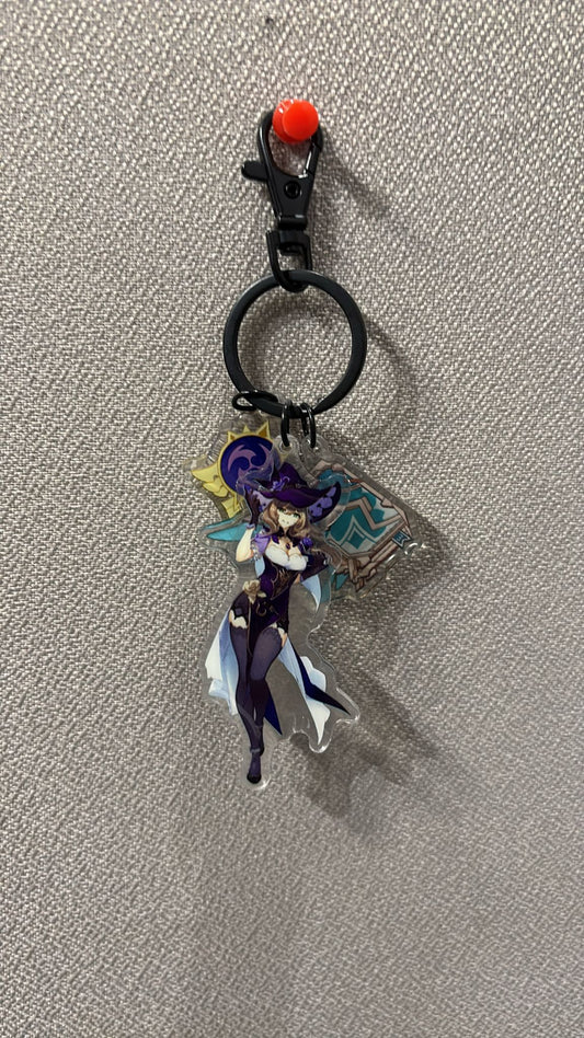 Genshin Impact -  Lisa Acrylic 3 Piece Keychain
