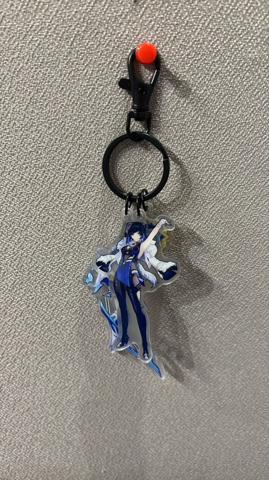 Genshin Impact -  Yelan Acrylic 3 Piece Keychain
