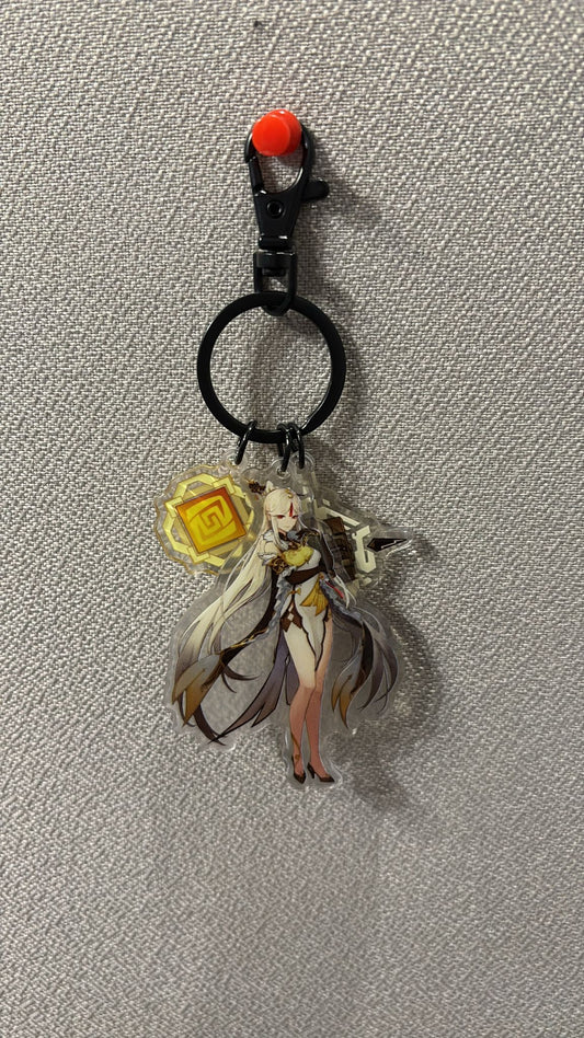 Genshin Impact -  Ningguang Acrylic 3 Piece Keychain