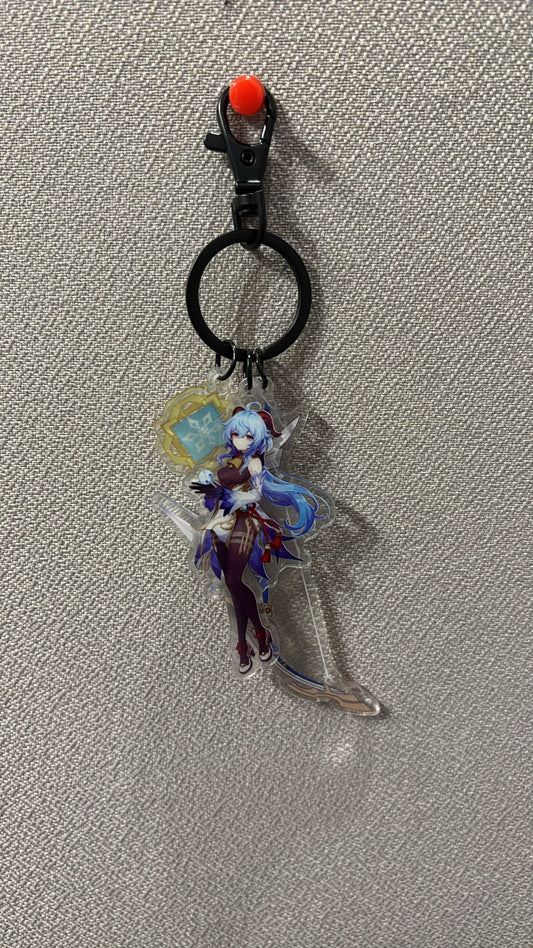 Genshin Impact -  Ganyu Acrylic 3 Piece Keychain
