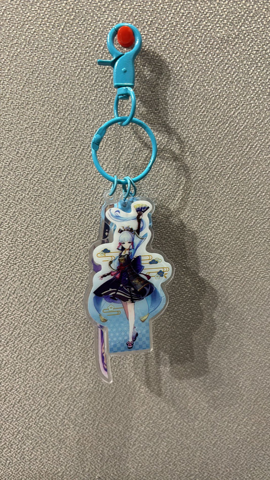 Genshin Impact -  Ayaka Acrylic 3 Piece Keychain