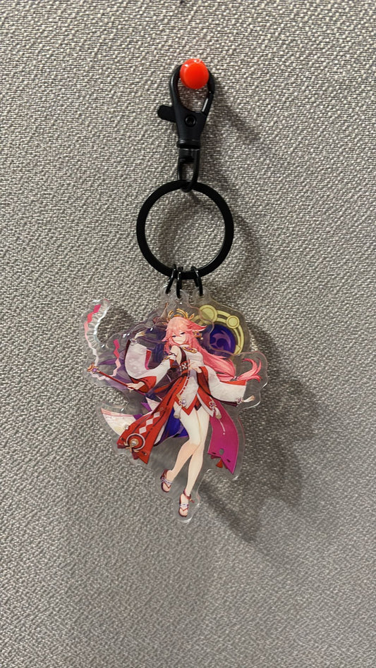 Genshin Impact -   Yae Miko Acrylic 3 Piece Keychain