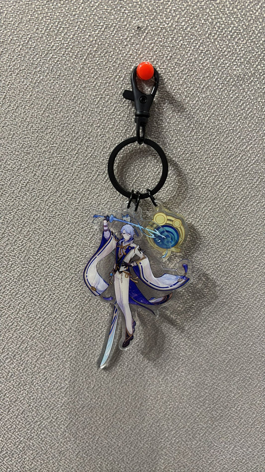 Genshin Impact -   Ayato Acrylic 3 Piece Keychain