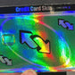 UNO - Reverse Green Holographic Credit Card Sticker (Please Read Description)