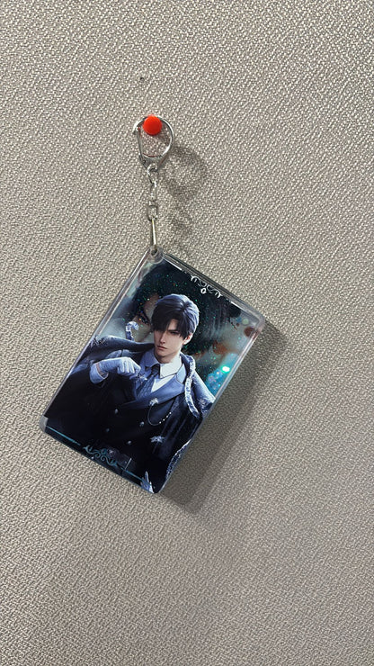 Love and Deepspace - Zayne Style 1 Acrylic Glitter Keychain