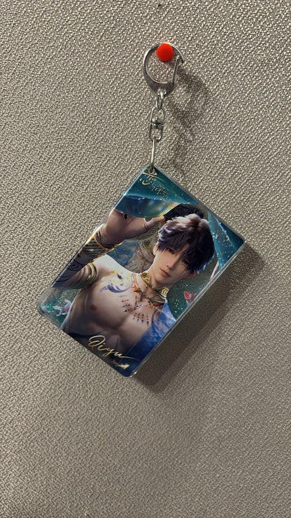 Love and Deepspace - Rafayel Style 1 Acrylic Glitter Keychain