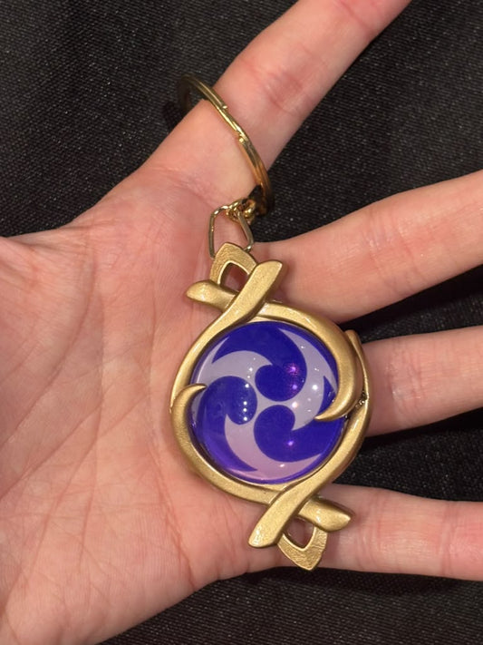 Genshin Impact - Electro Fontaine Vision Metal Keychain