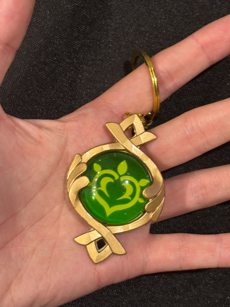 Genshin Impact - Dendro Fontaine Vision Metal Keychain