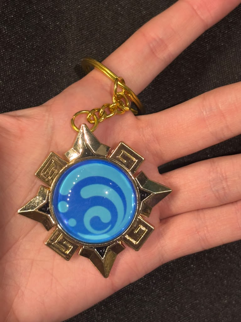 Genshin Impact - Hydro Natlan Vision Metal Keychain
