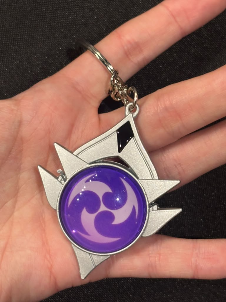 Genshin Impact - Electro Snezhnaya Vision Metal Keychain