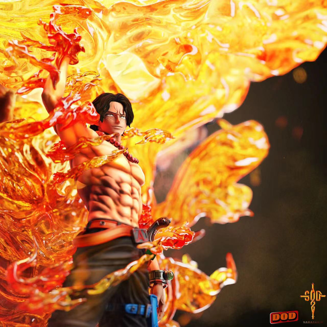 One Piece - DOD Studio - Ace Resin Statue (Price Does Not Include Shipping - Please Read Description)