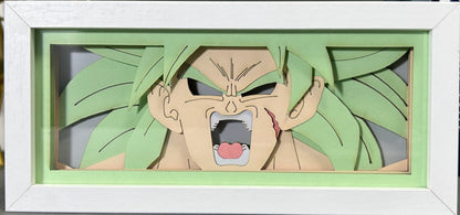 [MADE TO ORDER] Dragon Ball - Broly Light Box (Shipping Calculated At Checkout)