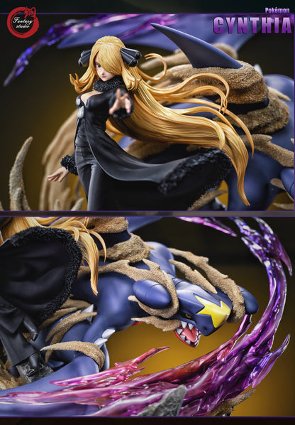[PRE ORDER] Pokemon - Fantasy Studio - Cynthia and Garchomp Statue (Price Does Not Include Shipping - Please Read Description)