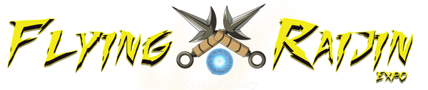 Flying Raijin Expo Otaku Factory Logo